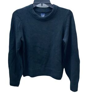 ❤️ GAP CASHSOFT BLACK CREWNECK SWEATER SIZE XXS